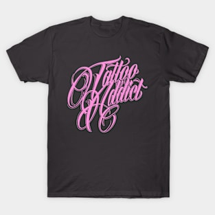 Tattoo Addict Pink T-Shirt